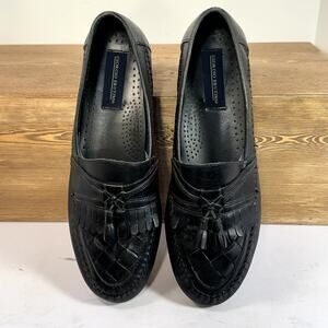 Giorgio Brutini Woven Leather Tassel Loafer Mens SZ 12 Academia Old Money Dressy